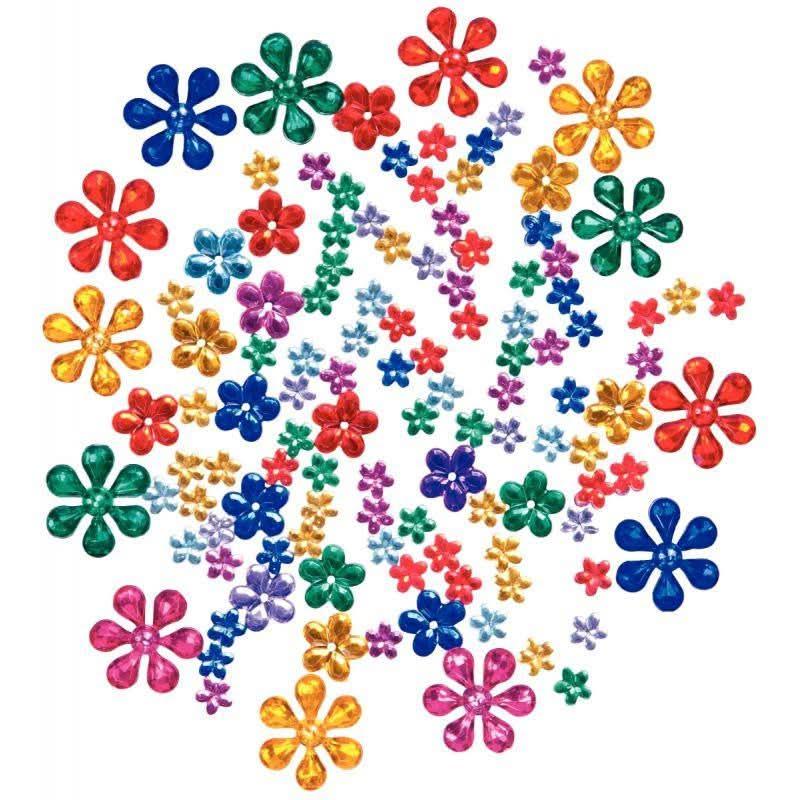 Sachet de 800 pierres décoratives en plastique à coller assorties - Ma Rentrée Facile