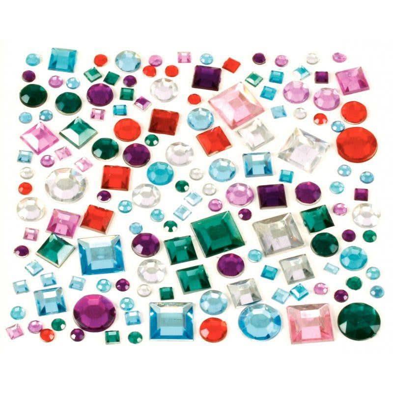 Sachet de 800 pierres décoratives adhésives formes géométriques assorties - Ma Rentrée Facile
