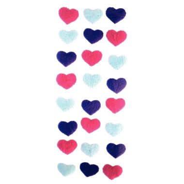 Sachet de 96 gommettes coeur doux + satin assortis - Ma Rentrée Facile