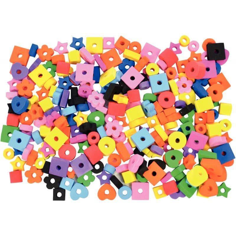 Sachet environ 250 perles mousse assorties - Ma Rentrée Facile
