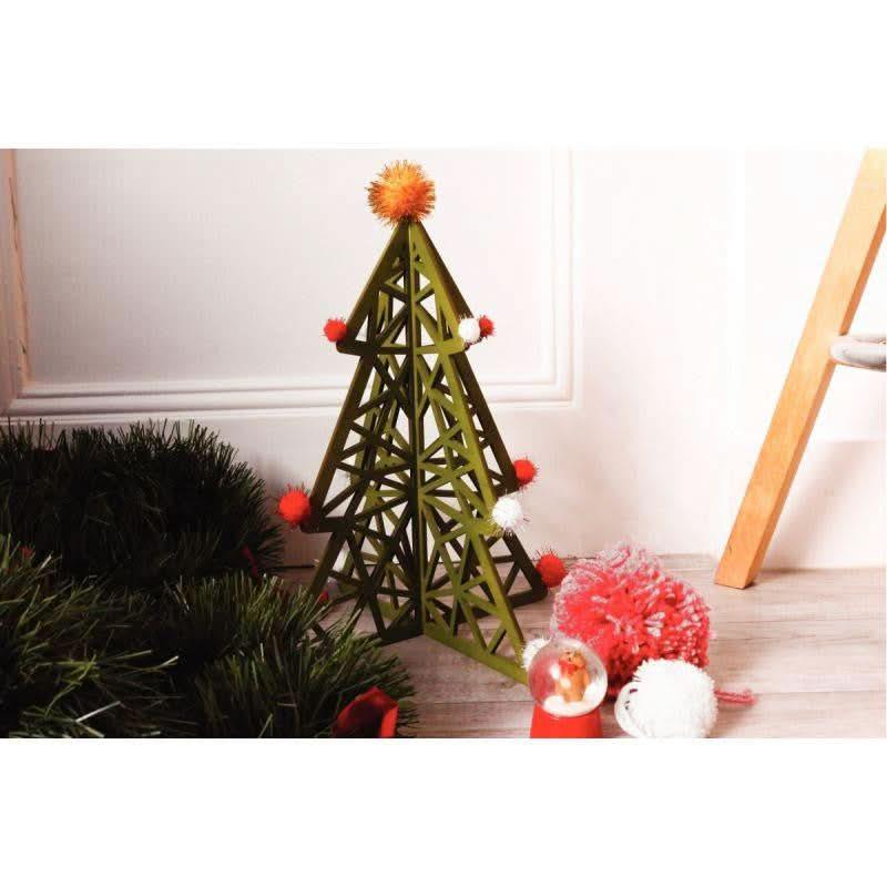 SAPIN ORIGAMI BOIS A ASSEMBLER - Ma Rentrée Facile