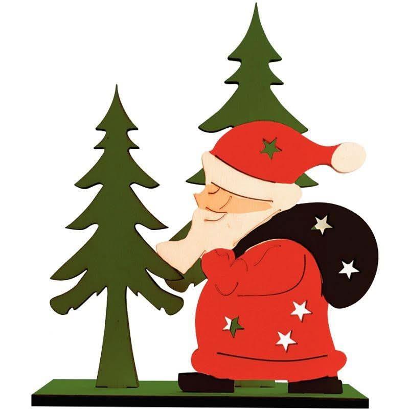 Scène de Noël en bois à assembler - Ma Rentrée Facile