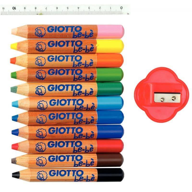 Schoolpack de 36 crayons de couleurs maxi Giotto Bébé - Ma Rentrée Facile