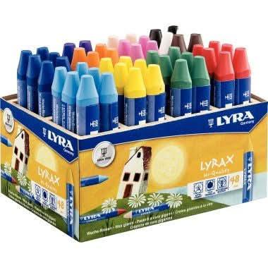 Schoolpack 48 craies à la cire Lyra Lyrax - Ma Rentrée Facile