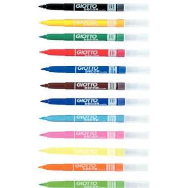 Schoolpack de 48 feutres textile pointe moyenne Giotto - Ma Rentrée Facile