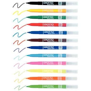 Schoolpack de 48 feutres textile pointe moyenne Giotto - Ma Rentrée Facile