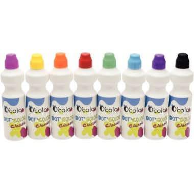 Schoolpack de 8 marqueurs Dot'Color 75ml assortis - Ma Rentrée Facile
