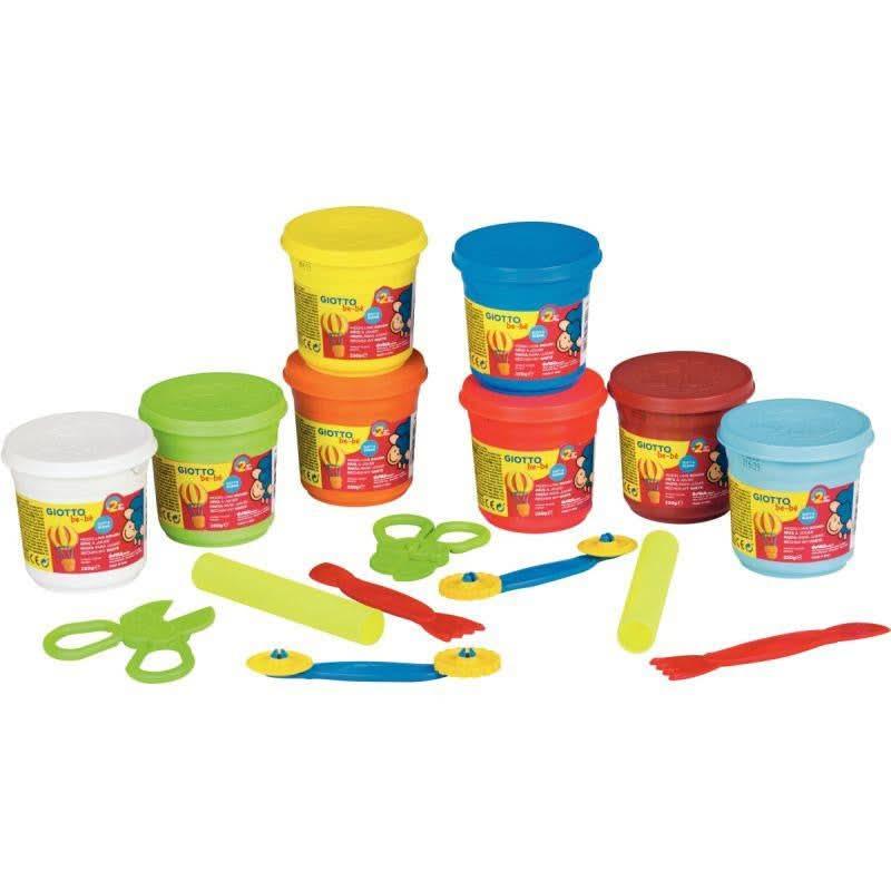 Schoolpack de 8 pots de 220G de pâte à jouer GIOTTO bébé - Ma Rentrée Facile