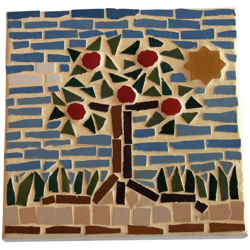 Seau de 1 litre de mosaïques 2x2 cm en pâte de verre panaché bleu - Ma Rentrée Facile