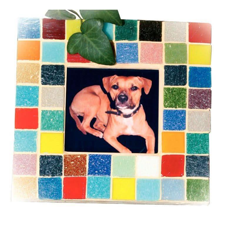 Seau de 1 litre de mosaïques 2x2 cm en pâte de verre panachés assortis - Ma Rentrée Facile