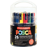 26 marqueurs Posca - Pack Educréatif Classique XL + 30 masques animaux offerts - Ma Rentrée Facile