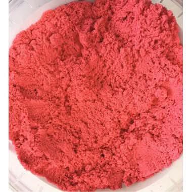 Seau de 750 grammes de sable magique coloris rouge - Ma Rentrée Facile