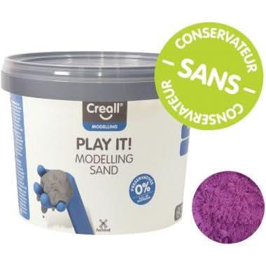 Seau de 750 grammes de sable magique coloris violet - Ma Rentrée Facile