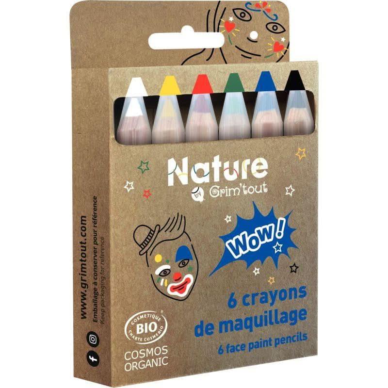 6 crayons à maquillage Grim'tout Nature Bio - Ma Rentrée Facile