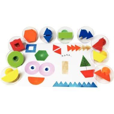 Set de 10 tampons diamètre 7,5 cm, EVA les formes - Ma Rentrée Facile