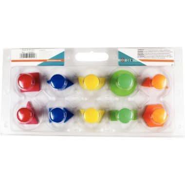 Set de 10 tampons diamètre 7,5 cm, EVA les formes - Ma Rentrée Facile