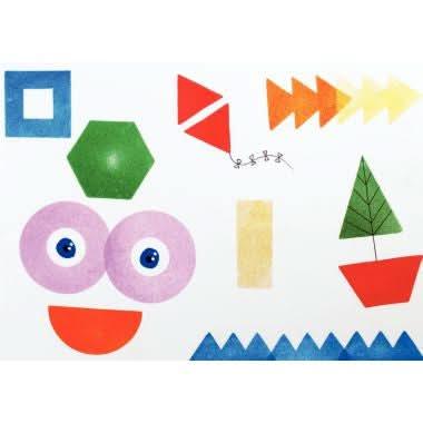 Set de 10 tampons diamètre 7,5 cm, EVA les formes - Ma Rentrée Facile