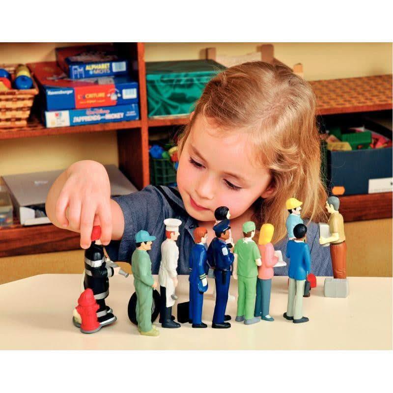 Set de 11 figurines, les métiers dimension : 12,5 cm, MINILAND - Ma Rentrée Facile