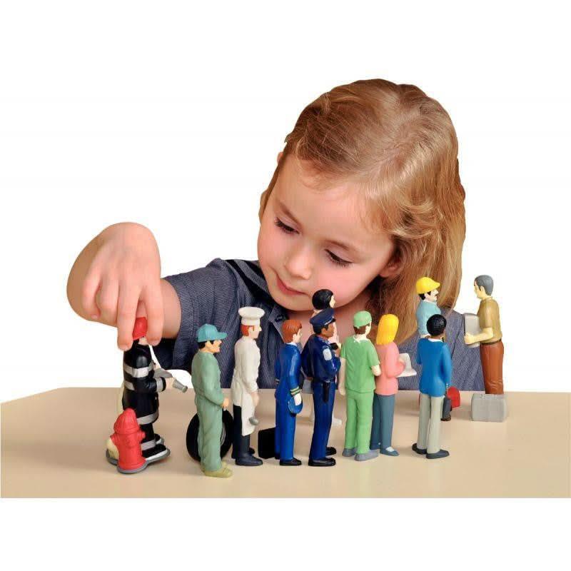 Set de 11 figurines, les métiers dimension : 12,5 cm, MINILAND - Ma Rentrée Facile