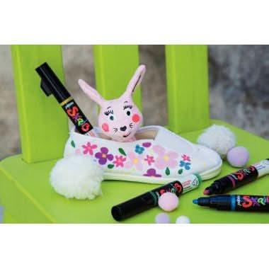 Set de 12 marqueurs acrylique coloris basiques Pebeo - Ma Rentrée Facile