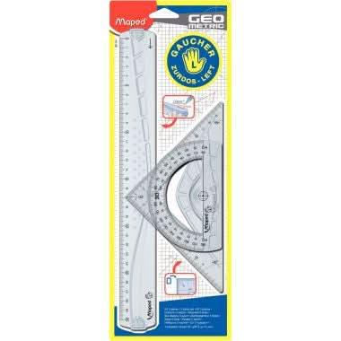 Set de 3 articles de traçage pour gaucher Maped Géométric - Ma Rentrée Facile