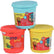 Set de 3 pots de 220G de pâte à jouer GIOTTO bébé couleurs assorties : jaune, bleu et rouge à base d - Ma Rentrée Facile