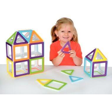 Set de 36 pièces mega magnet POLYDRON - Ma Rentrée Facile