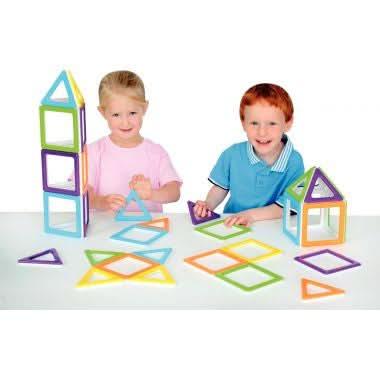 Set de 36 pièces mega magnet POLYDRON - Ma Rentrée Facile