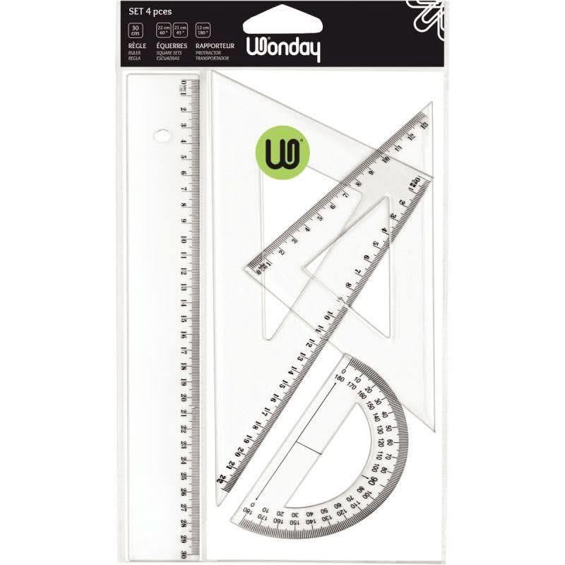 Set de 4 articles de traçage cristal - Ma Rentrée Facile