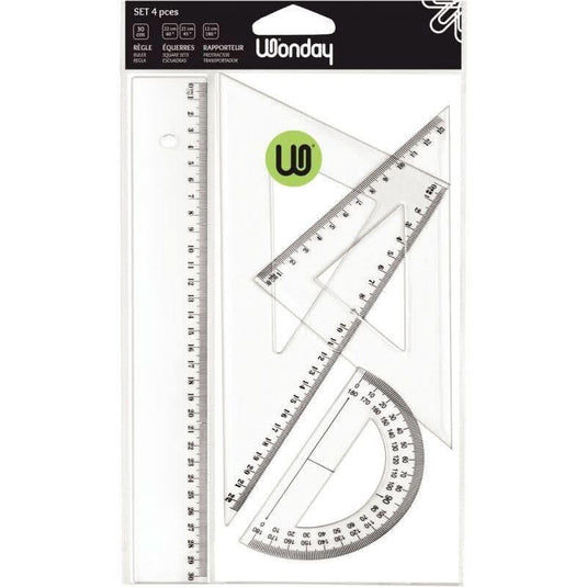 Set de 4 articles de traçage cristal - Ma Rentrée Facile