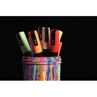 Set de 4 marqueurs Posca pointe moyenne conique PC5M assortis - Ma Rentrée Facile