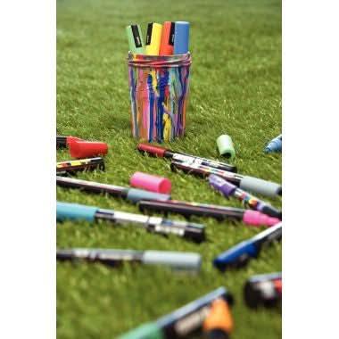 Set de 4 marqueurs Posca pointe moyenne conique PC5M fluo assortis - Ma Rentrée Facile