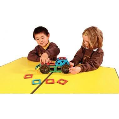 Set de 4 roues magnétiques + 4 carrés pour tenir les roues - Ma Rentrée Facile