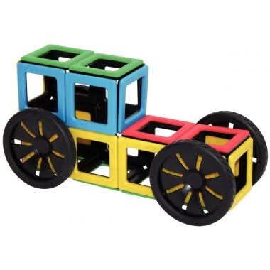 Set de 4 roues magnétiques + 4 carrés pour tenir les roues - Ma Rentrée Facile