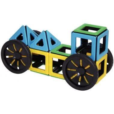 Set de 4 roues magnétiques + 4 carrés pour tenir les roues - Ma Rentrée Facile