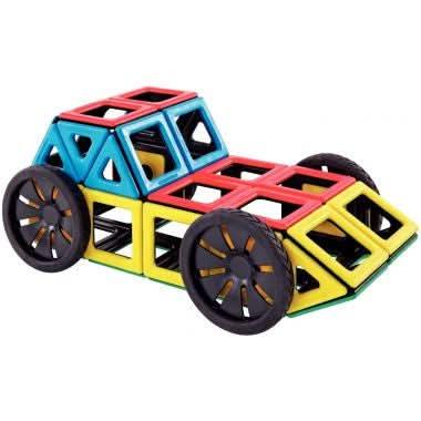 Set de 4 roues magnétiques + 4 carrés pour tenir les roues - Ma Rentrée Facile