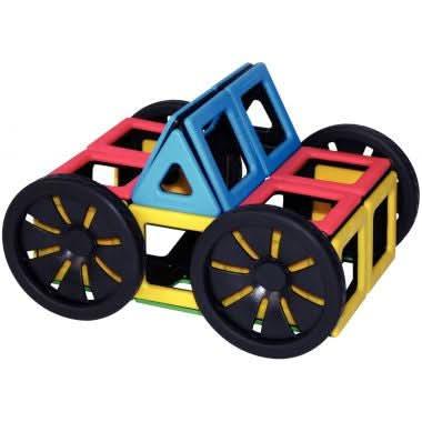 Set de 4 roues magnétiques + 4 carrés pour tenir les roues - Ma Rentrée Facile