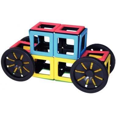 Set de 4 roues magnétiques + 4 carrés pour tenir les roues - Ma Rentrée Facile