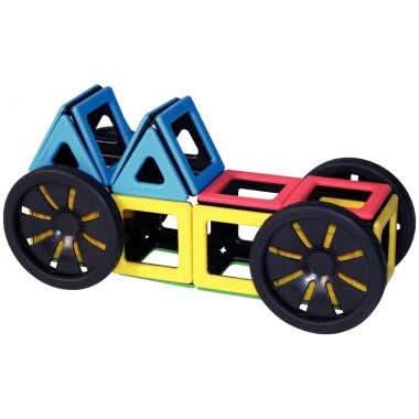 Set de 4 roues magnétiques + 4 carrés pour tenir les roues - Ma Rentrée Facile