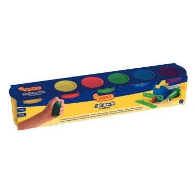 Set de 5 pots de 125 grammes de pâte à jouer blandiver couleurs primaires assorties - Ma Rentrée Facile