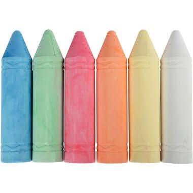 Set de 6 craies Jumbo 20x4,5cm - Ma Rentrée Facile