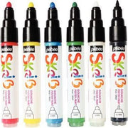 Set de 6 marqueurs gouache coloris basiques Pebeo - Ma Rentrée Facile