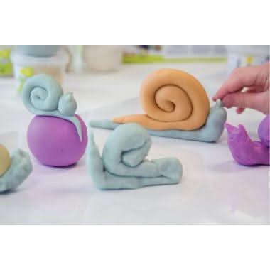 Set de 6 pots de 350 grammes de pâte à modeler vives - Ma Rentrée Facile