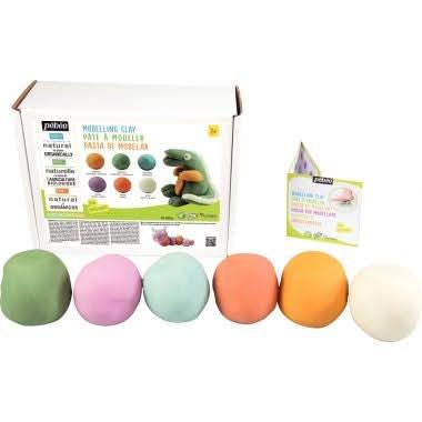 Set de 6 pots de 350 grammes de pâte à modeler vives - Ma Rentrée Facile