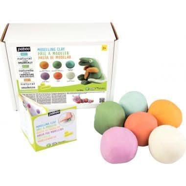 Set de 6 pots de 350 grammes de pâte à modeler vives - Ma Rentrée Facile