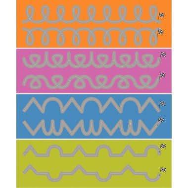 Set de 8 pistes graphiques 100x15 n°2 Montessori - Ma Rentrée Facile