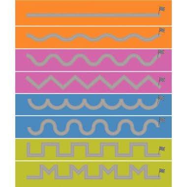 Set de 8 pistes graphiques 100x15cm n°1 Montessori - Ma Rentrée Facile