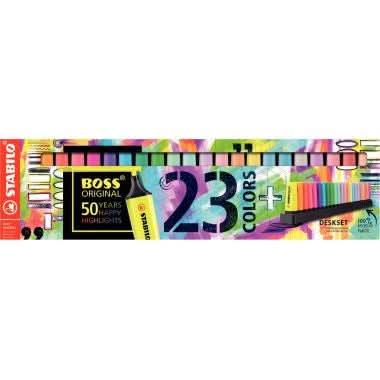 Set de bureau 23 surligneurs STABILO BOSS - Ma Rentrée Facile