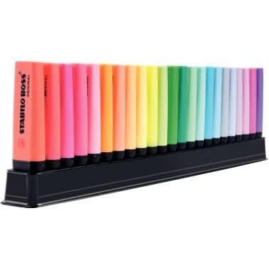 Set de bureau 23 surligneurs STABILO BOSS - Ma Rentrée Facile
