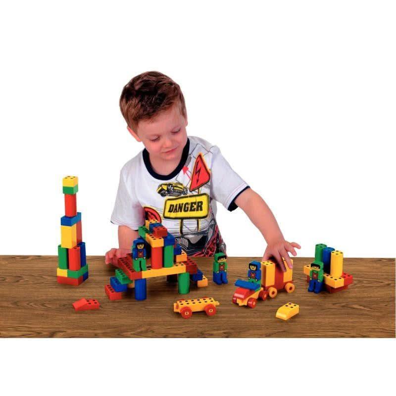 Set manético junior de 98 pièces + 12 fiches modèles formes et couleurs assorties - Ma Rentrée Facile